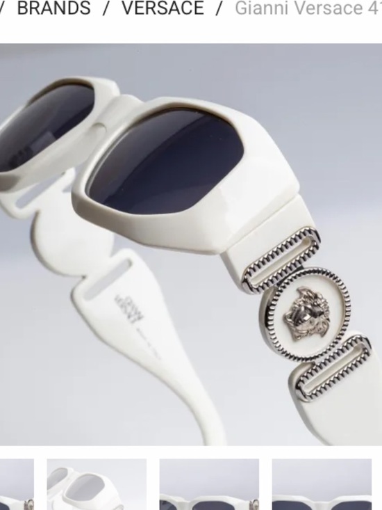 Versace Accessories - NEW Versace 414/B MAXI MEDUSA BIGGIE 850 White Oval Unisex Sunglasses